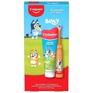 Colgate Kids Bluey Brushtastic Toothbrush & Toothpaste Gift Set NIB